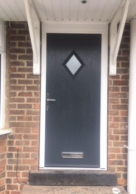 black diamond window door