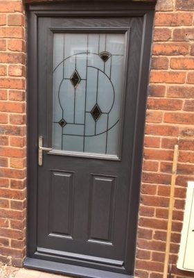 dark brown door orange brick dark brown door orange brick